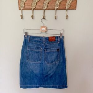 Lucky brand denim pencil skirt with button fly